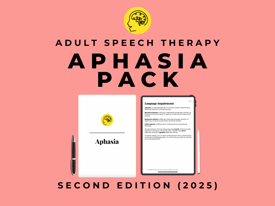 Aphasia Treatment Approaches And Interventions: Free PDFs for Aphasia Therapy Free Aphasia Worksheets Printable