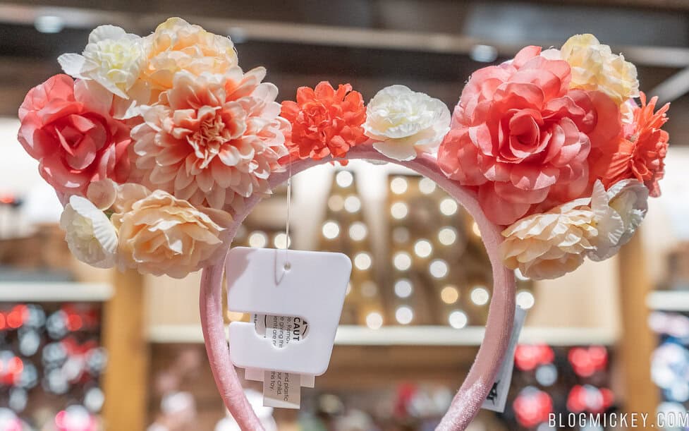 New Disney Parks Flower Peony Minnie Ears headband The New Pink Peony Minnie Ears at Disney Scream Spring | PS  main image 2