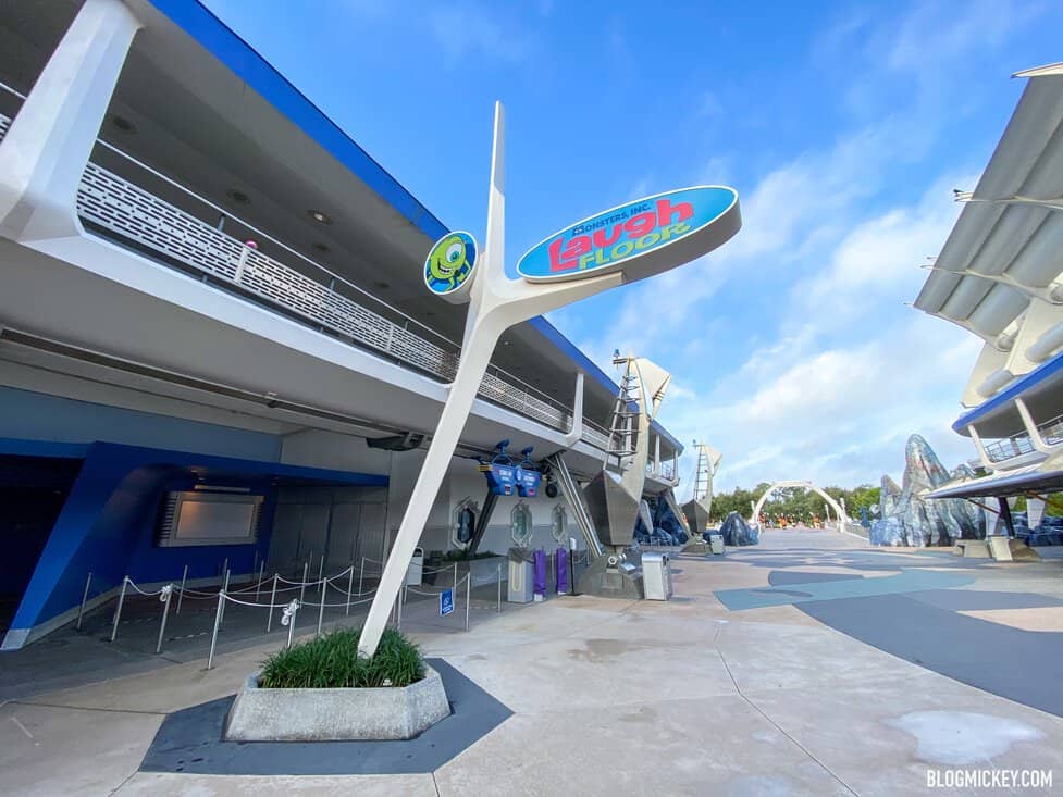 Monsters Inc. Laugh Floor Signage Covered Up at Magic Kingdom