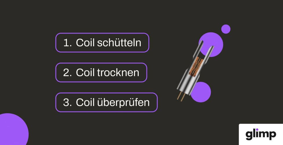 5 Schritte, wie man den verbrannten Coil in der Einweg E-Zigarette  repariert