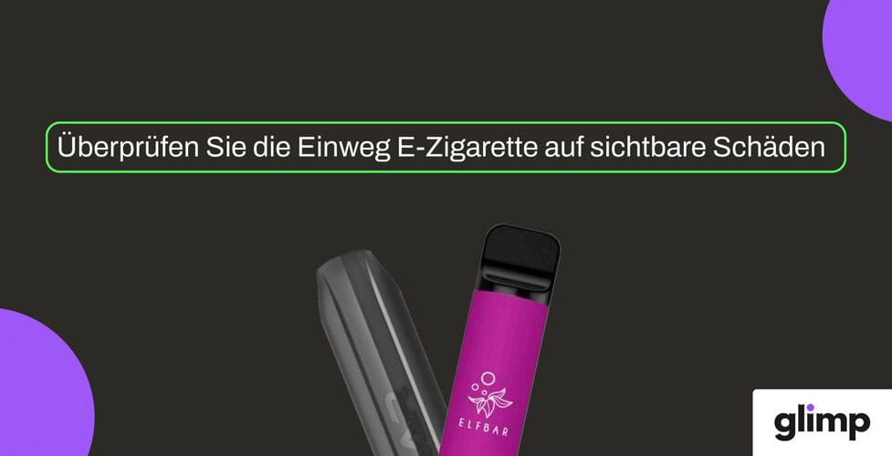 4 Wege, um die Selbstzündung einer Einweg E-Zigarette zu verhindern