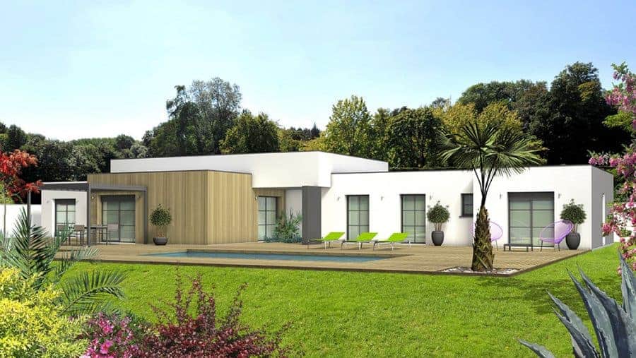Maison Moderne Toit Plat Plain Pied | Ventana Blog