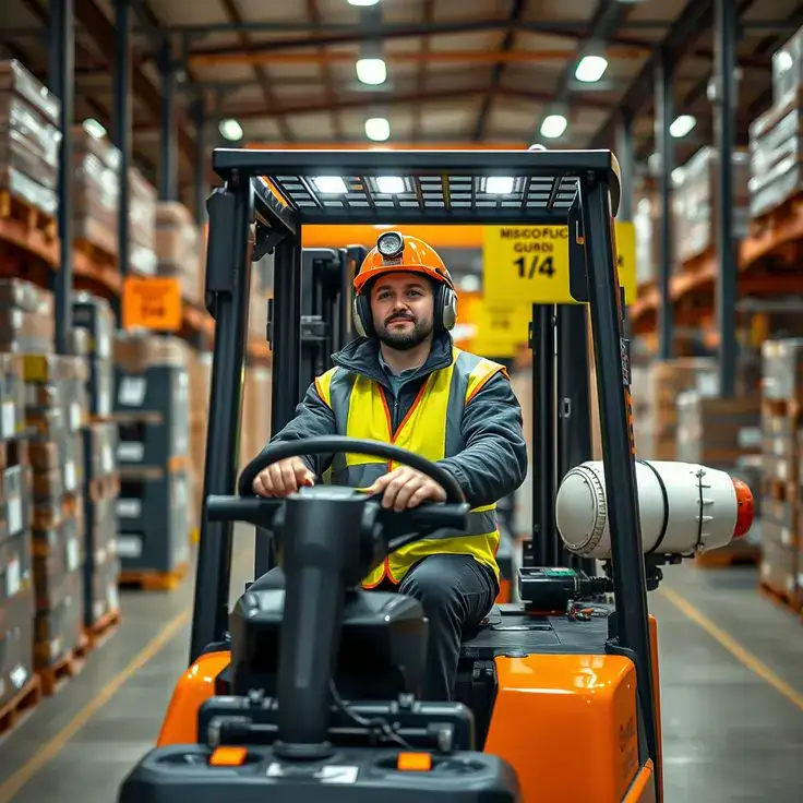 Rugged Industrial Warehouse Forklift Material Handling