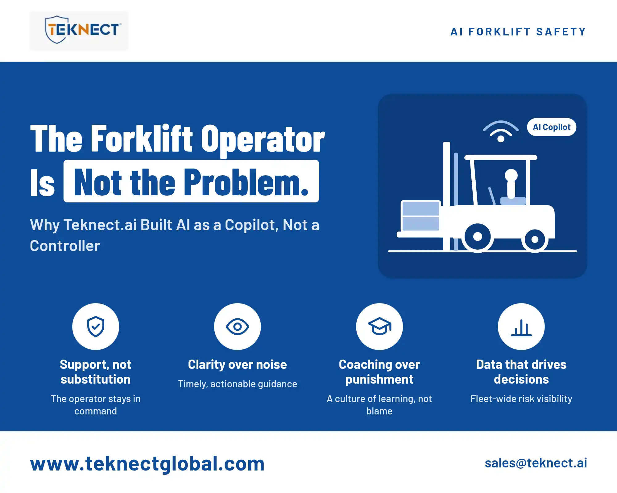 Teknect AI Forklift Operator Safety Graphic