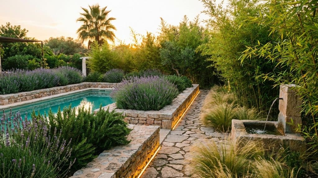 Cómo Crear un Jardín Sensorial alrededor de la Piscina | Guía 2026