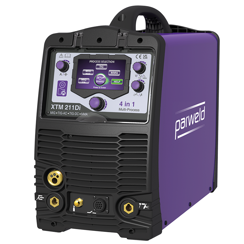 XTM211Di DIGITAL 4 IN 1 MIG MACHINE INC MMA LEADS AND GAS HOSE