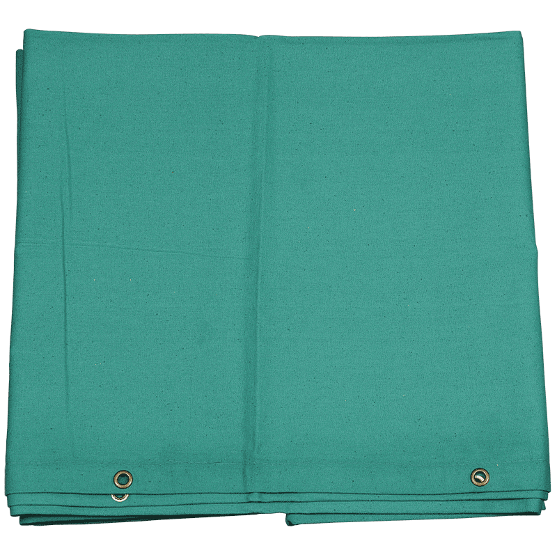 GREEN CANVAS WELD CURTAIN 4X6
