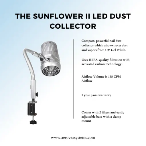 Sunflower II LED Nail Dust Collector - Image 7