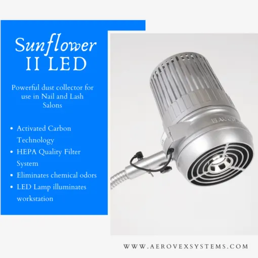 Sunflower II LED Nail Dust Collector - Image 8