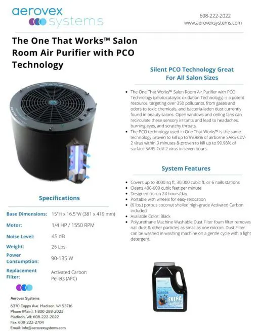 The One That Works™ Salon Room Air Purifier with PCO Technology - Image 6