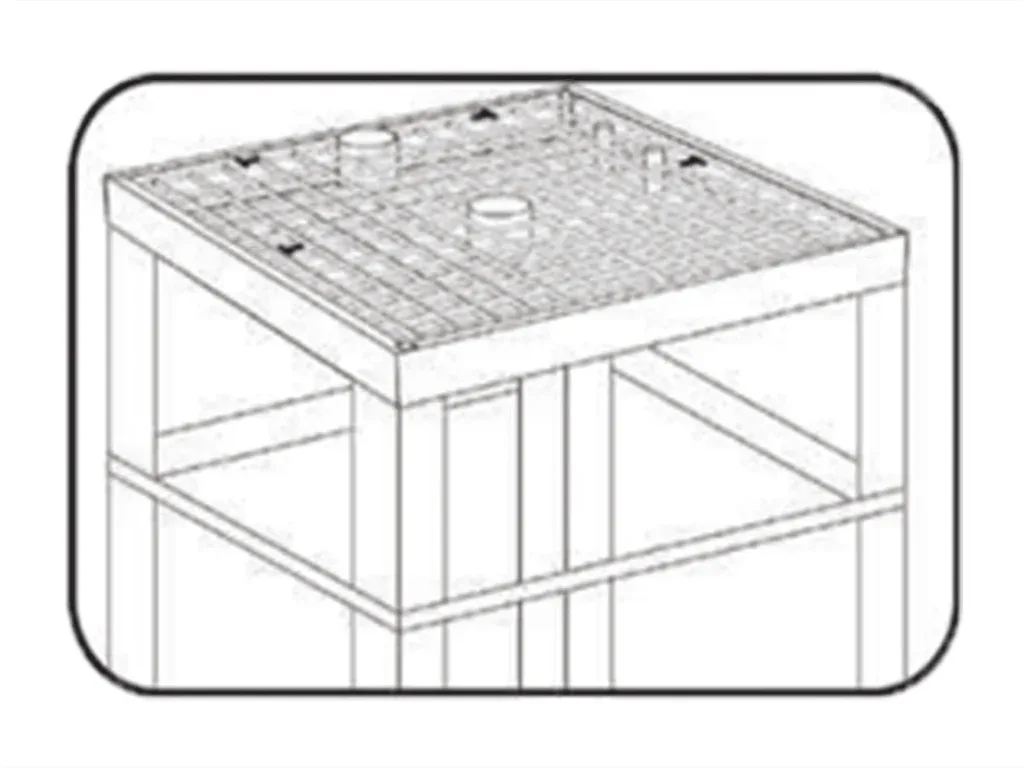 نقشه بتن ریزی سقف چاه آسانسور
