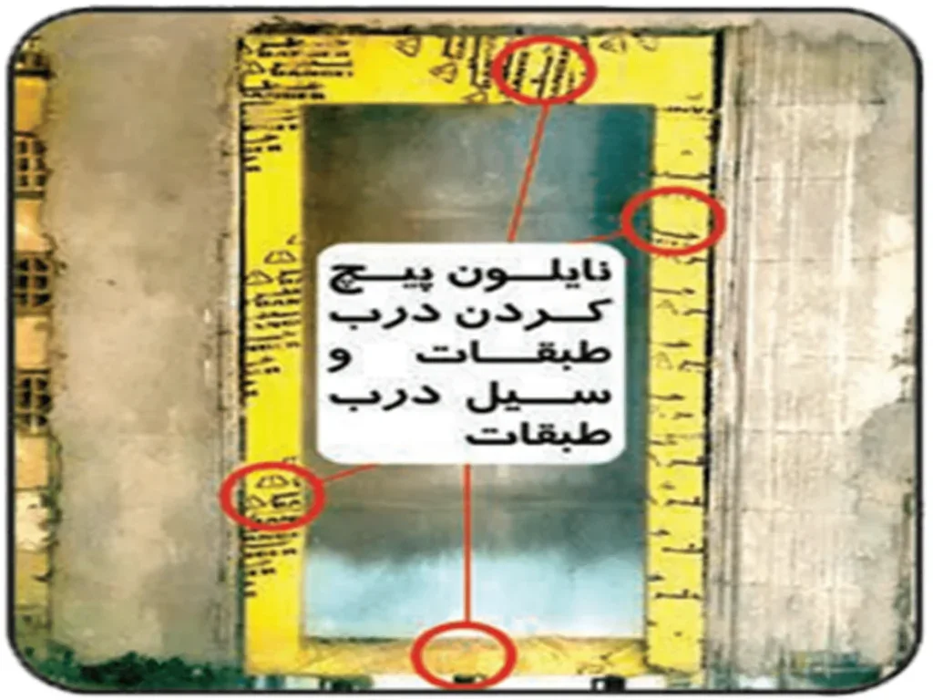 نایلون پیچ کردن فریم دربها