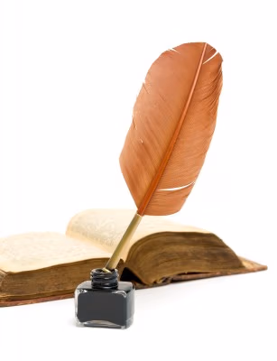 FeatherPen and book