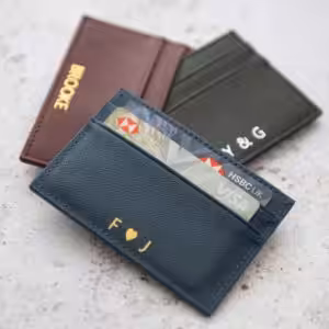 Personalised CYGEN Business Leather Card Wallet