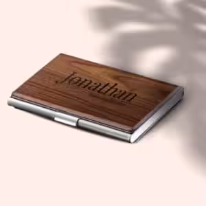 Custom Engraved Corporate Business Card Holder