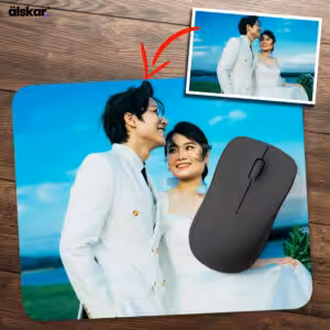 Alskar® Personalised Mouse Pad – Custom Photo, Logo or Text Print, Waterproof Non-Slip Desk Mat for Office & Gaming