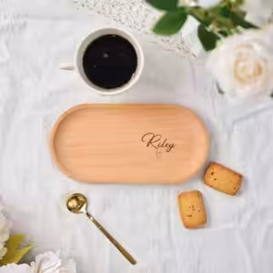 Alskar® Personalized Engraved Wooden Tray