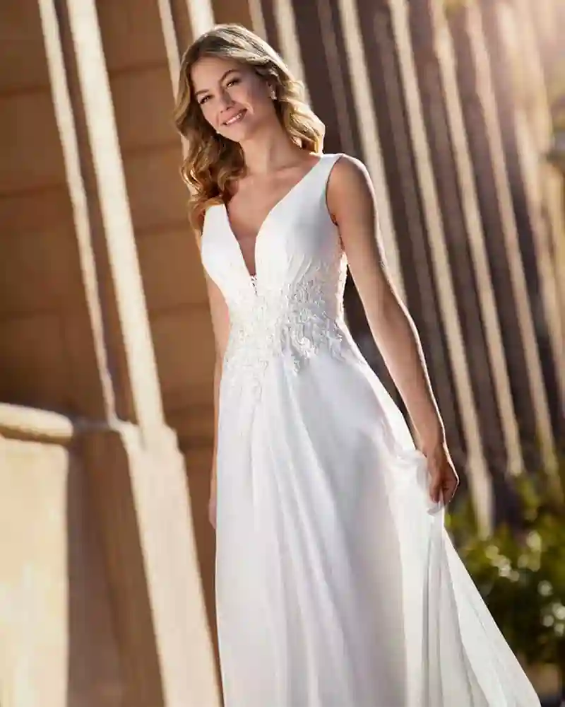 Brautkleider Detail "Schlicht"