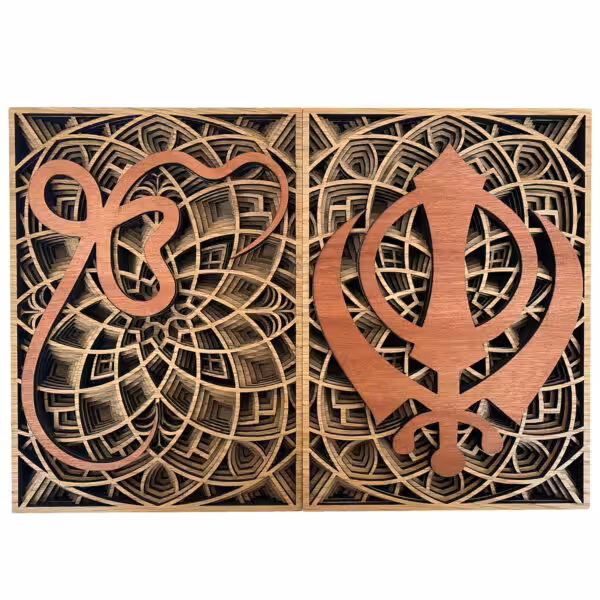 Ik Onkar and Khanda Plaque
