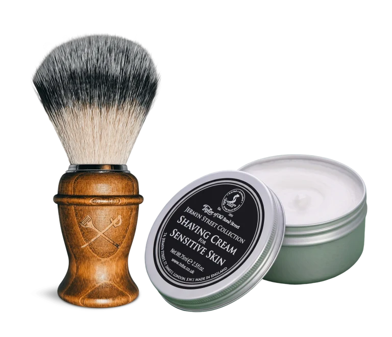 Scheerkwast met verzachtende crème