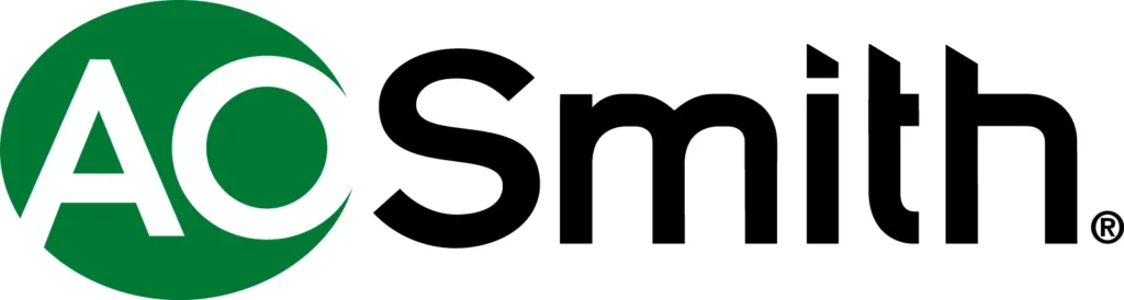 AO Smith logo: "AO" in white within a green circle, "Smith" in black. Trusted by Northern California for upfront, guaranteed service.