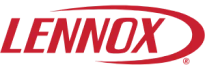 The Lennox logo in bold red uppercase letters with a curved line, representing Bell Brothers’ trusted service and No Surprise Guarantee.