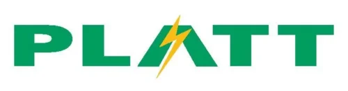The logo features "PLATT" in green capitals, with a yellow lightning bolt in the "A," symbolizing trusted, upfront service and reliability.