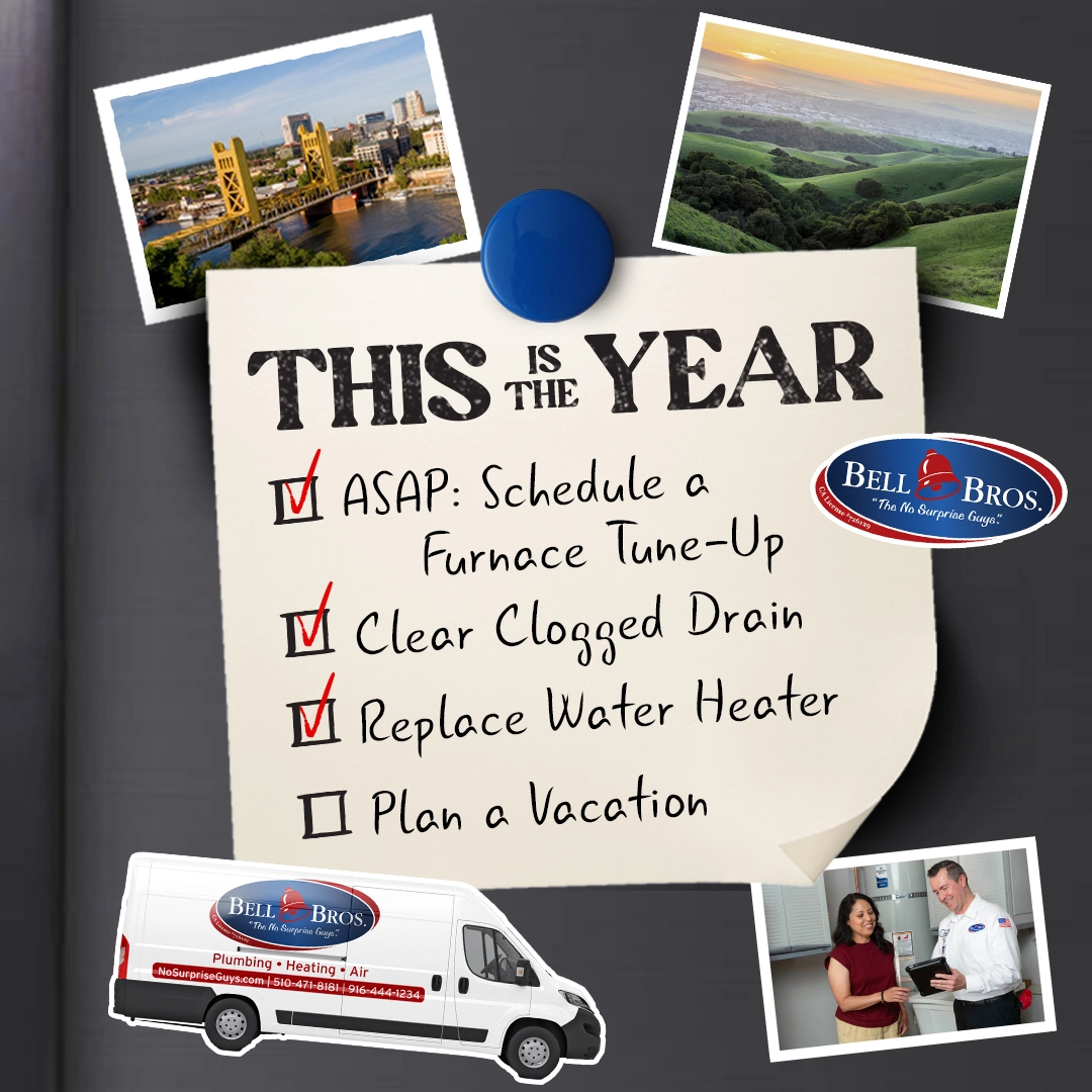 Bell Bros’ home maintenance checklist highlights their trusted team, No Surprise Guarantee, and reputation across Northern California.