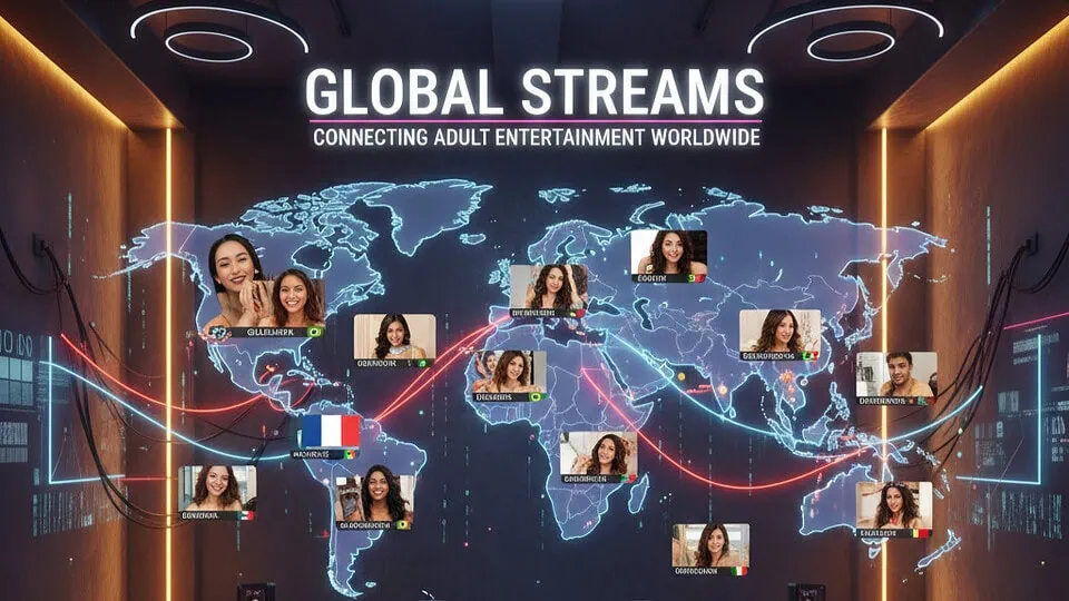Global webcam map connecting users to models worldwide, ideal for location-based adult streaming searches.