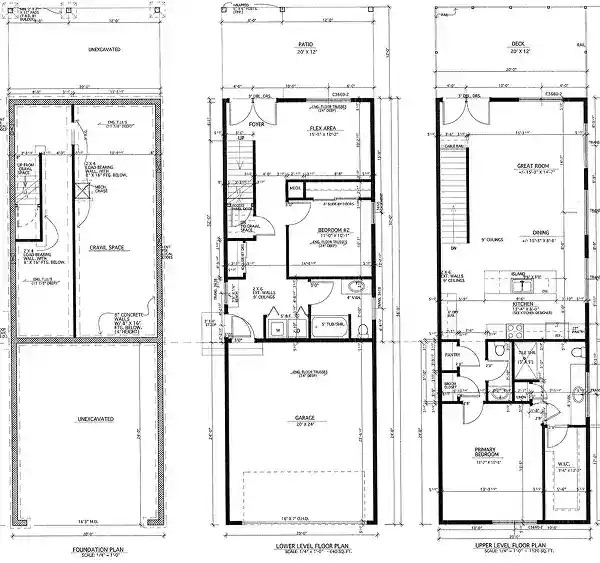 Detailed architectural floor plan of BuildWest Custom Homes.