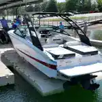High-quality recreational boat displayed on water for sale.