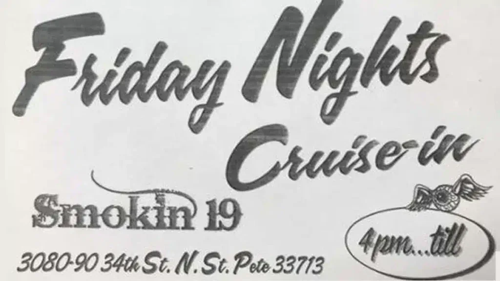 Friday Nights Cruise-in event at Smokin 19 in St. Pete, FL on December 5, 2025