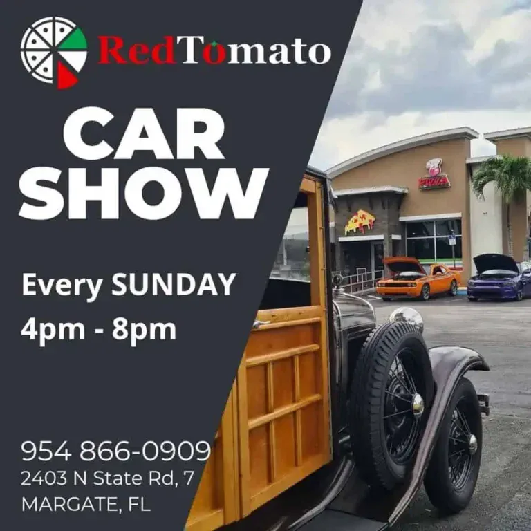 Car Cruise at the Red Tomato car show in Margate, FL