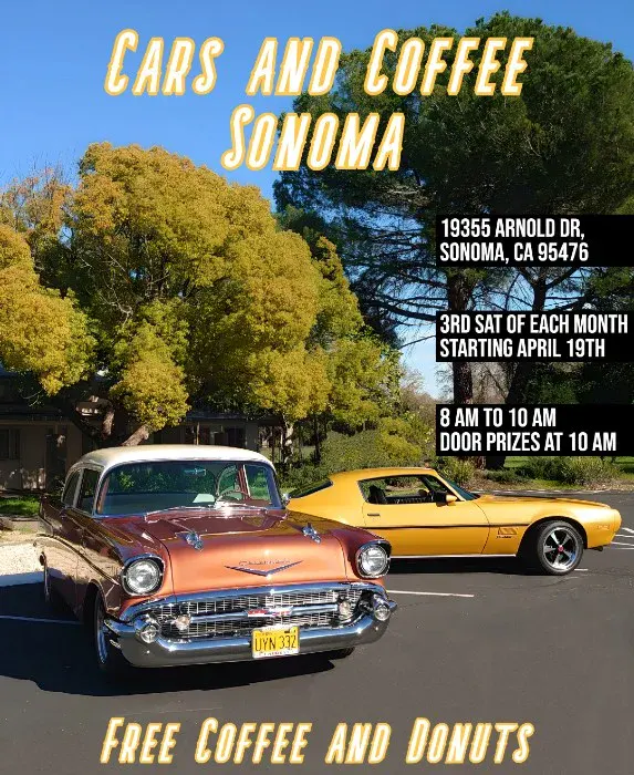 Cars And Coffee Sonoma event at Cars And Coffee Sonoma in Sonoma, CA on January 17, 2026