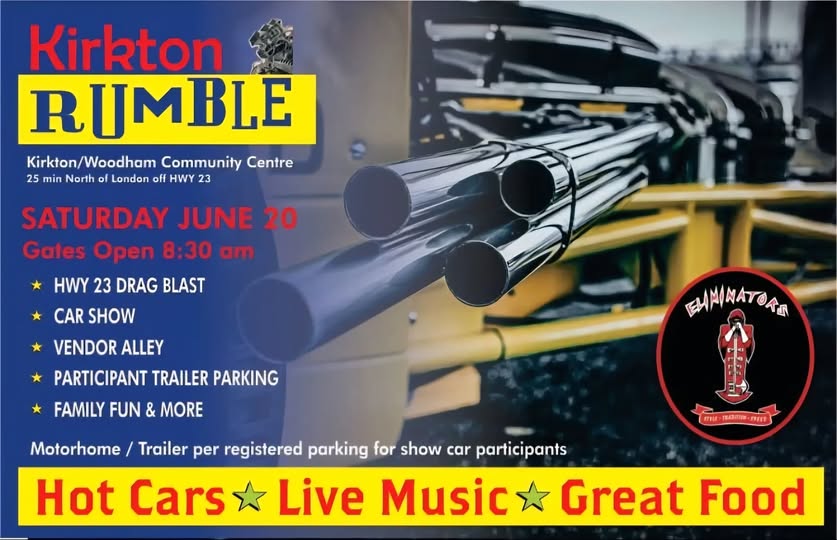 Kirkton Rumble event at Kirkton/Woodham Community Centre in Kirkton, ON on June 20, 2026