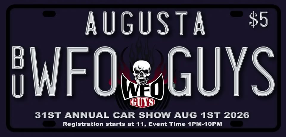 WFO Guys 31st Annual Car Show event at State Street in Augusta, KS on August 1, 2026