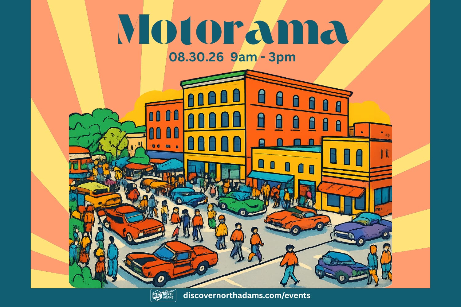 North Adams Motorama event at Main St in North Adams, MA on August 30, 2026