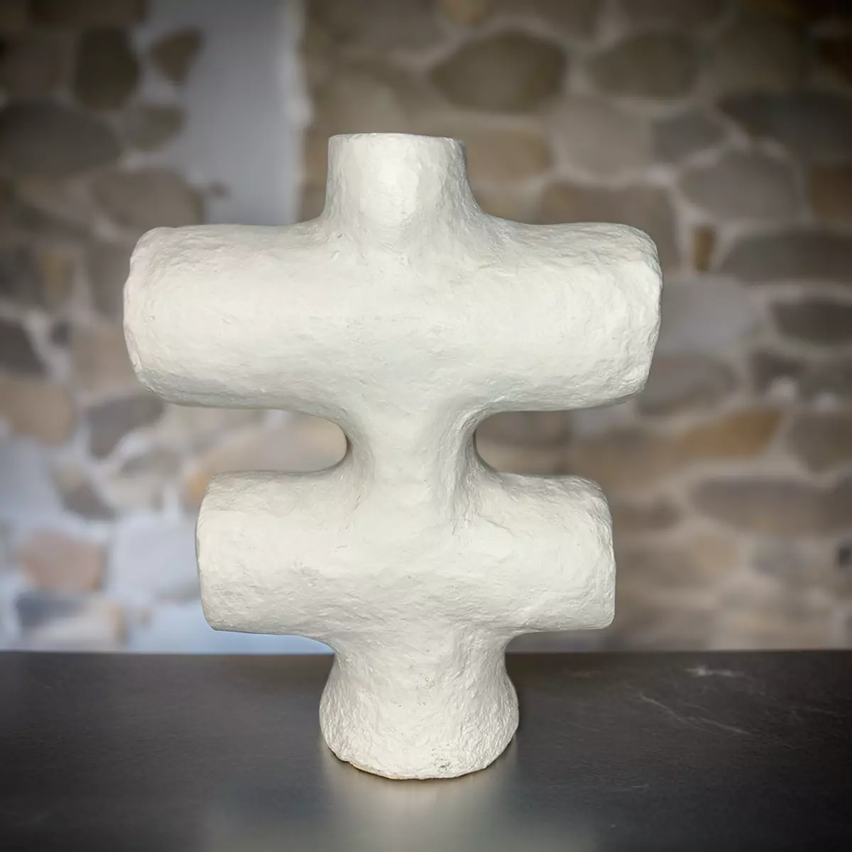 Organic Paper Mache Vase