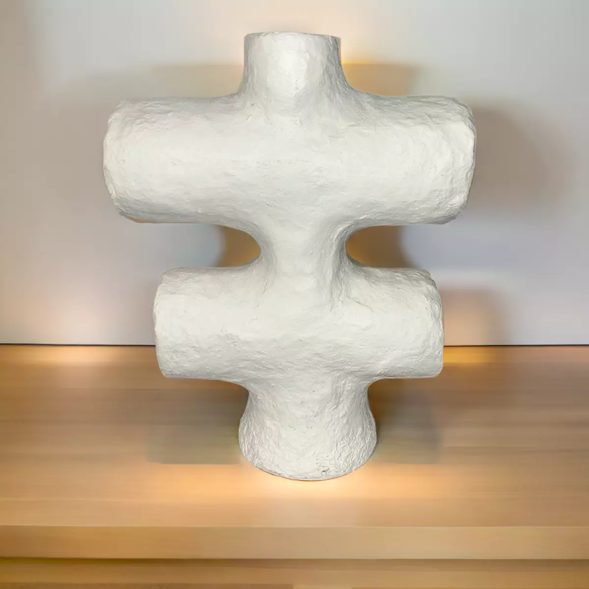 Organic Paper Mache Vase