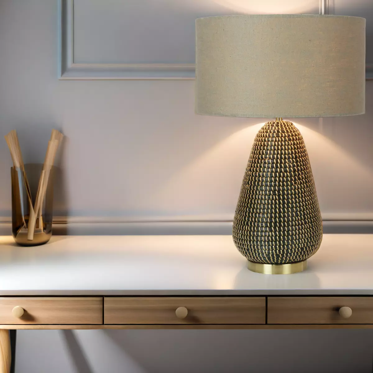 Woven Table Lamp