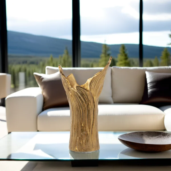 Tree Vase Gold