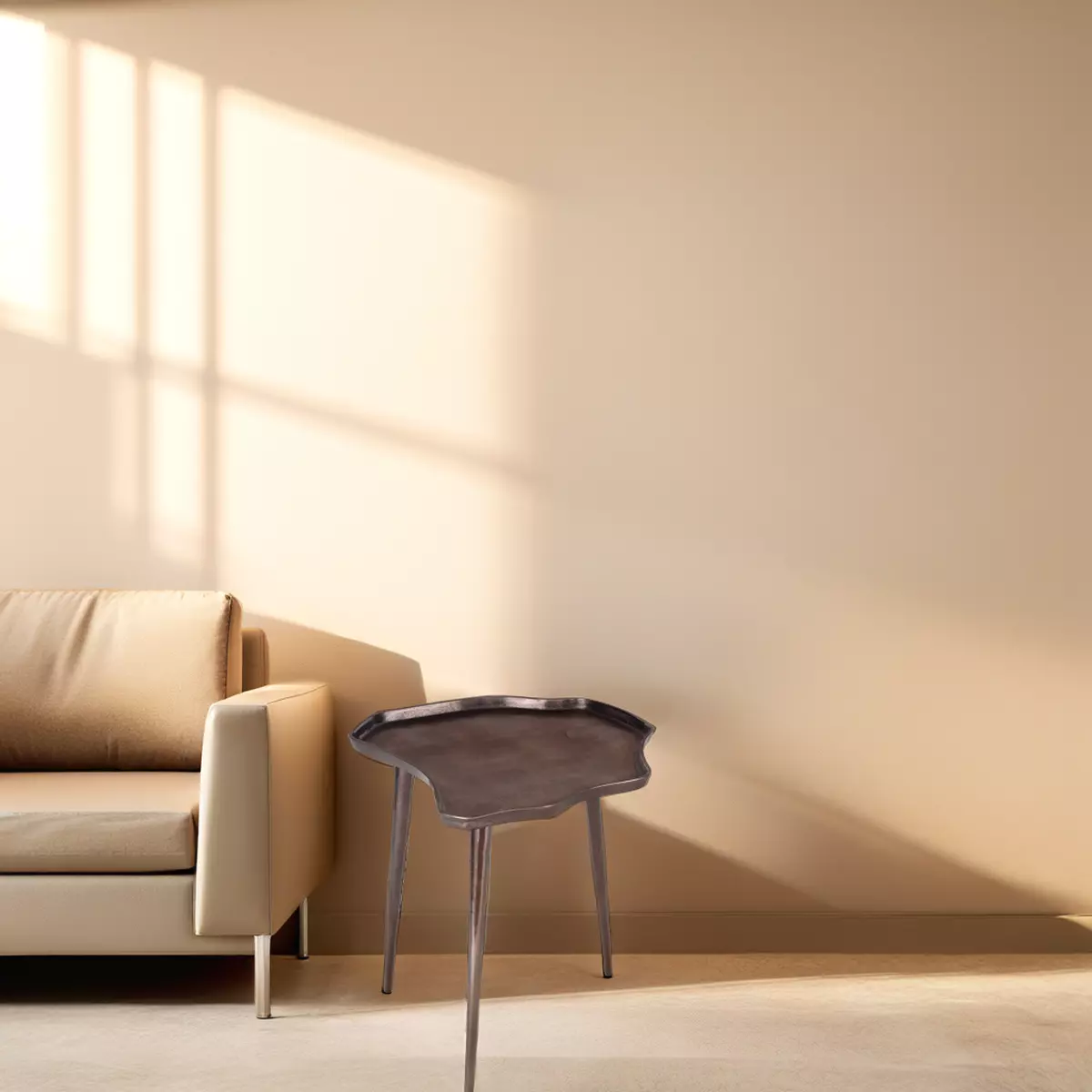 Metal Accent Table Bronze