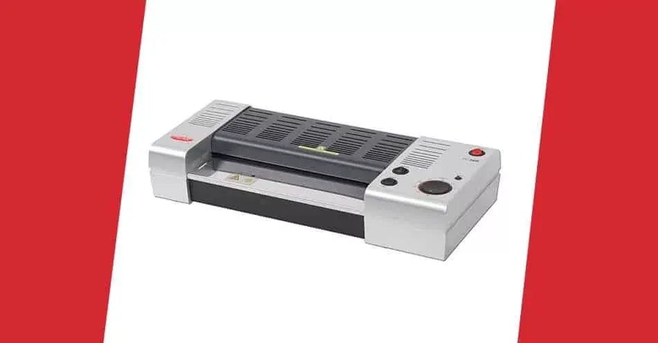 CLC | A laminator in a red and white color scheme.