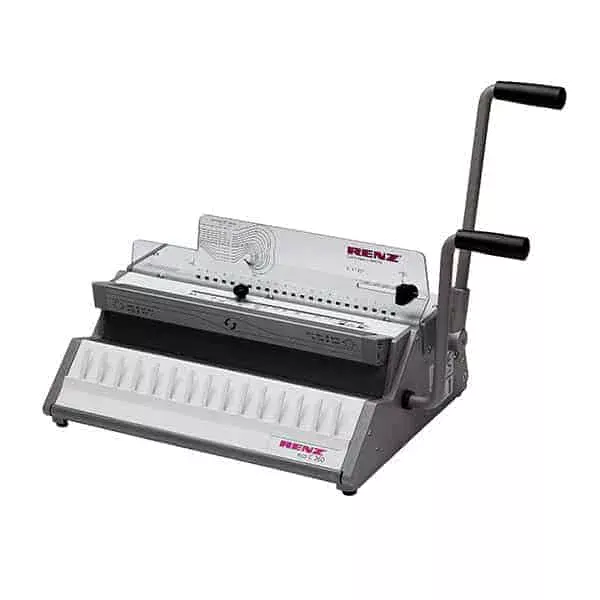 CLC | A print finishing equipment with a handle on it.