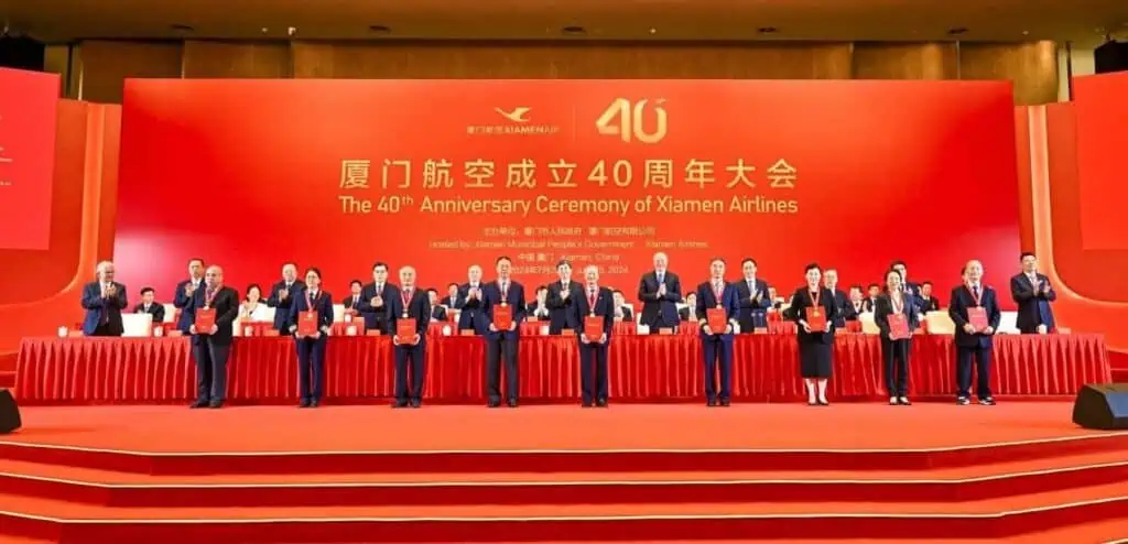 The 40th Anniversary Ceremony of Xiamne Airlines.