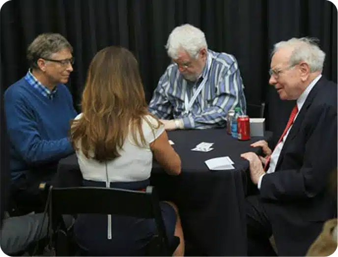 Warren Buffett and Bill Gates Playing bridge