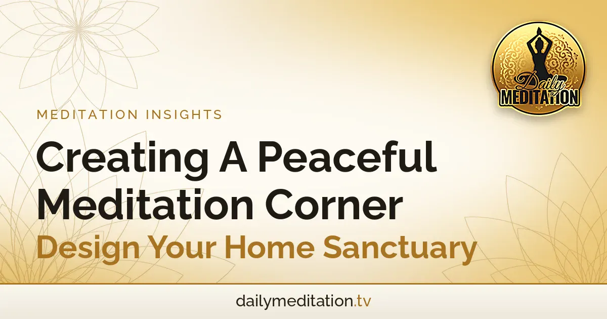 Read more about the article Creating A Peaceful Meditation Corner – Design Your Home Sanctuary