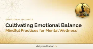 Read more about the article Cultivating Emotional Balance: Mindful Practices for Mental Wellness