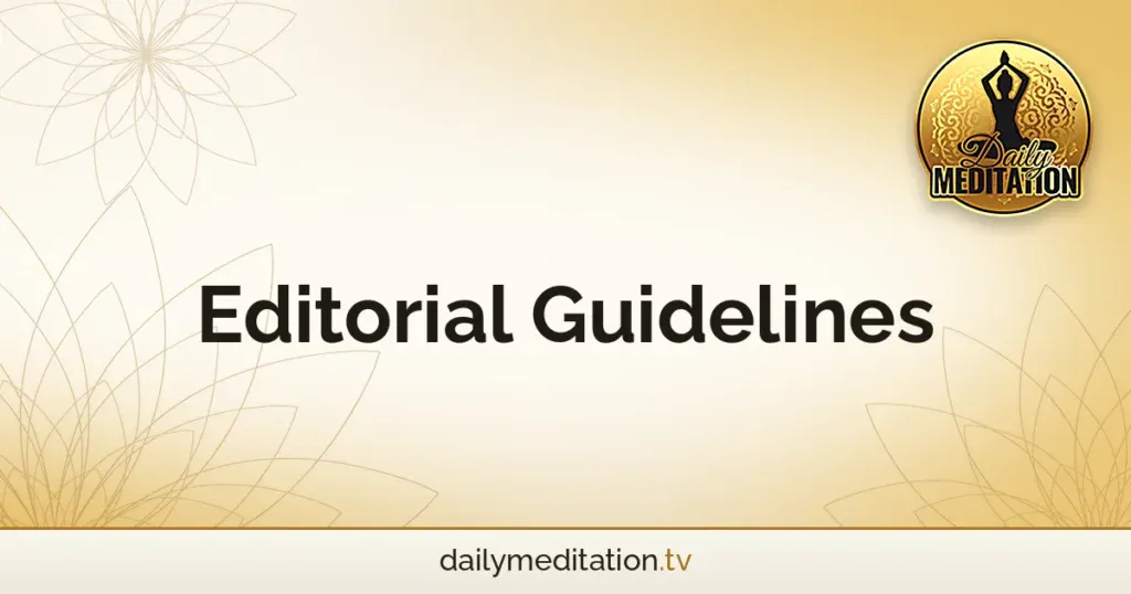 Editorial Guidelines