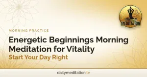 Read more about the article Energetic Beginnings Morning Meditation for Vitality – Start Your Day Right